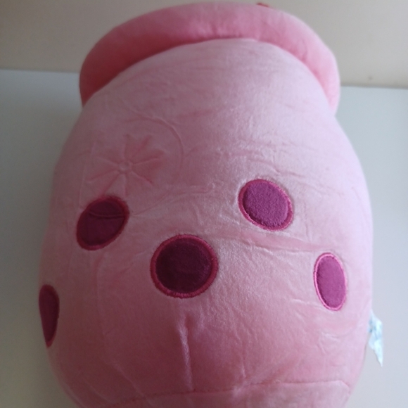 Boba Tea Plush Cup Shape Soft & Squishy Squishmallow Strawberry - Picture 4 of 8